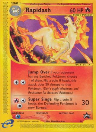 Image of Rapidash (51) 051/53  WoTC Promo - Promo