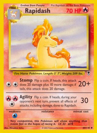 Image of Rapidash 060/110  - Reverse Holofoil Legendary Collection - Uncommon