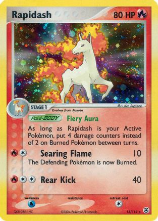 Image of Rapidash 013  - Reverse Holofoil FireRed & LeafGreen - Holo Rare