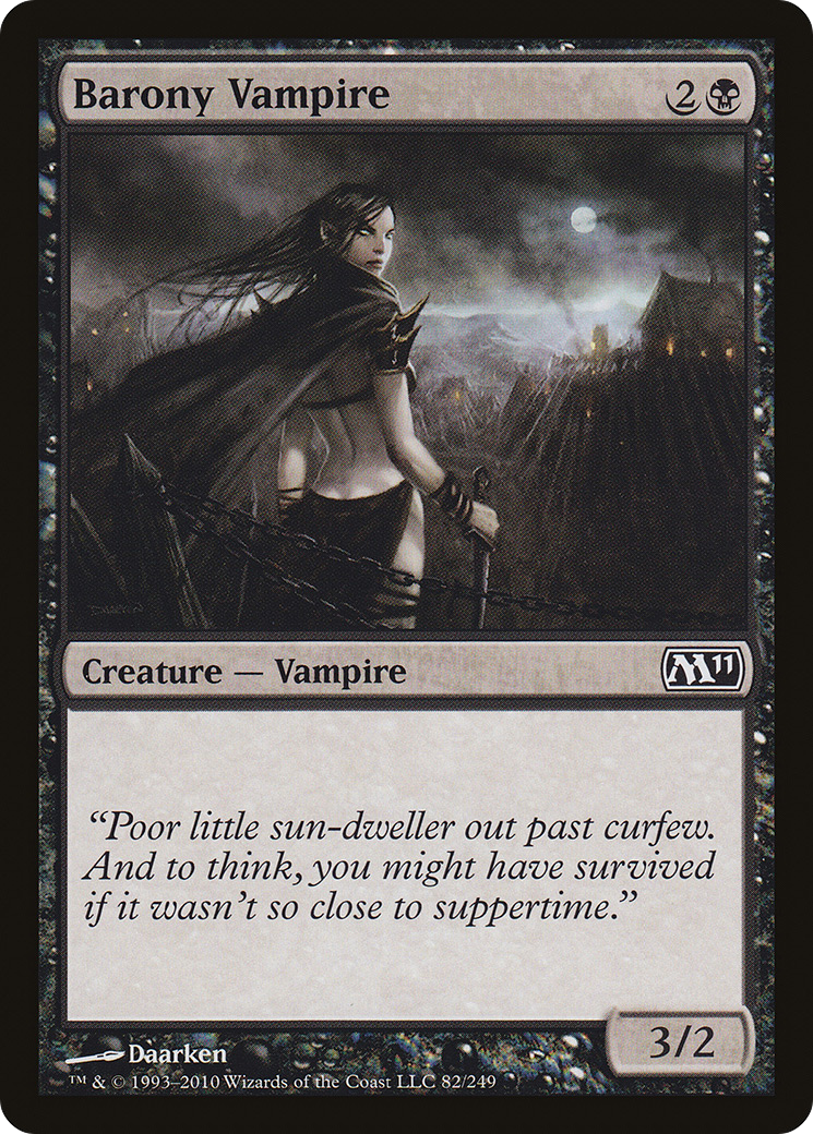 Image of Barony Vampire (M11-082) - Magic 2011 Foil