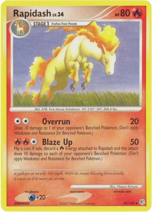 Image of Rapidash 059  Diamond and Pearl - Uncommon