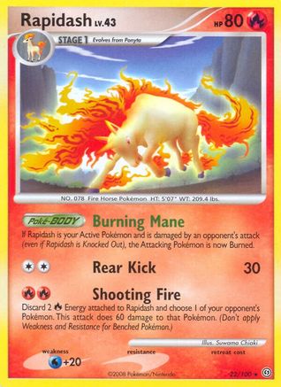 Image of Rapidash 022  Stormfront - Rare