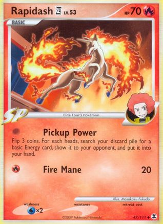 Image of Rapidash E4 047  Rising Rivals - Uncommon