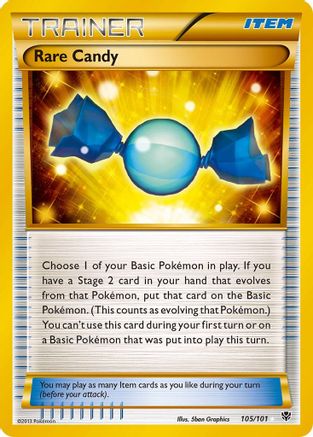 Image of Rare Candy (105 Secret Rare) 105  - Holofoil Plasma Blast - Secret Rare