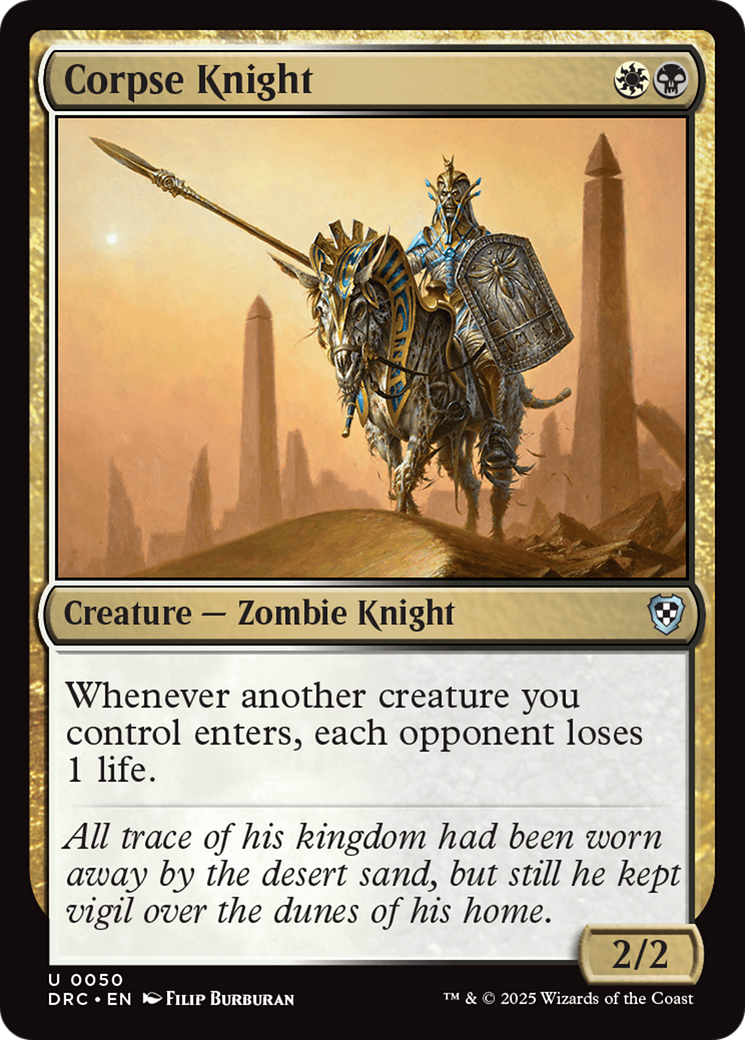 Image of Corpse Knight (DRC-050) - Commander: Aetherdrift