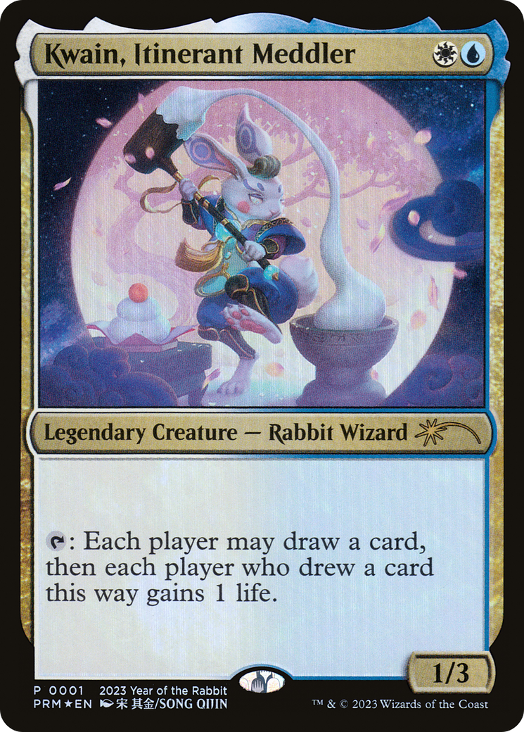Image of Kwain, Itinerant Meddler (Year of the Rabbit 2023) (UMP-001) - Year of the Rabbit 2023 Foil