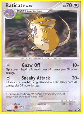 Image of Raticate 061  Secret Wonders - Uncommon