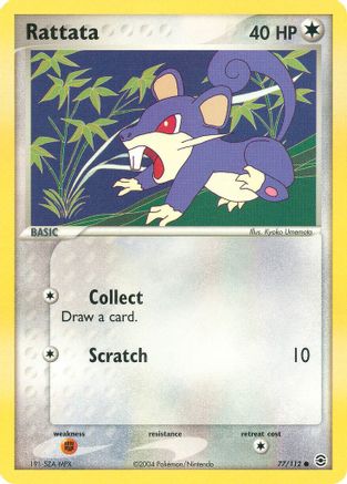 Image of Rattata 077/112  FireRed & LeafGreen - Common