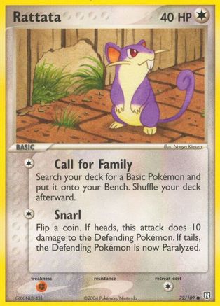 Image of Rattata 072/109  Team Rocket Returns - Common