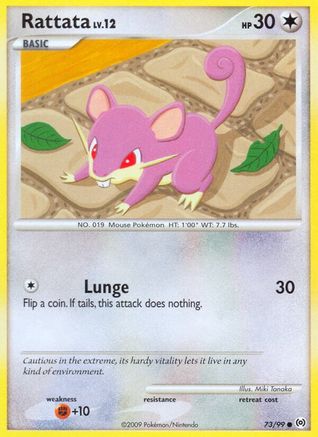 Image of Rattata 073  - Reverse Holofoil Arceus - Common