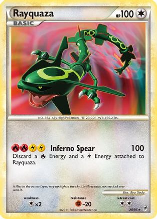 Image of Rayquaza 020  - Reverse Holofoil Call of Legends - Holo Rare