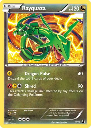 Image of Rayquaza 011/20  - Holofoil Dragon Vault - Holo Rare