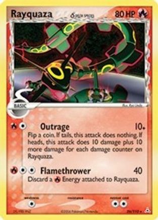 Image of Rayquaza 026/110  Holon Phantoms - Rare