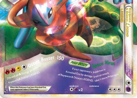 Image of Rayquaza & Deoxys Legend (Bottom) 090  - Holofoil Undaunted - Ultra Rare