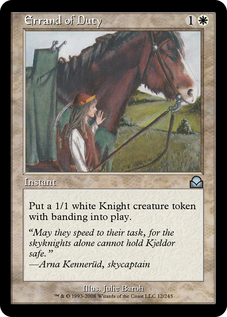 Image of Errand of Duty (ME2-012) - Masters Edition II Foil