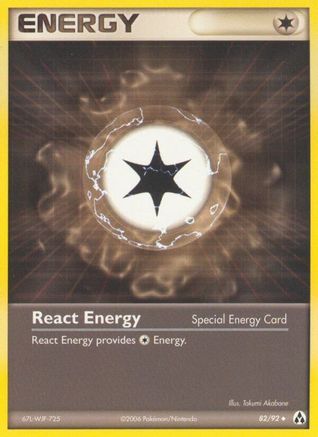 Image of React Energy 082/92  - Reverse Holofoil Legend Maker - Uncommon