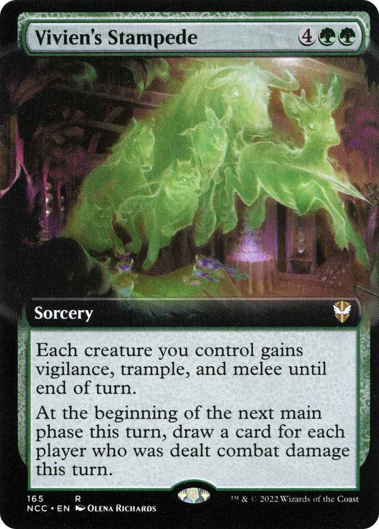 Image of Vivien's Stampede (Extended Art) (NCC-165) - New Capenna Commander: (Extended Art)
