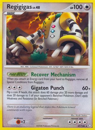 Image of Regigigas (37) 037  - Reverse Holofoil Legends Awakened - Rare