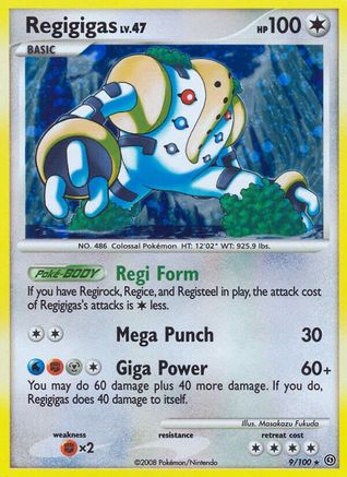 Image of Regigigas 009  - Reverse Holofoil Stormfront - Holo Rare