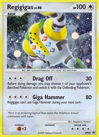 Image of Regigigas DP40  - Holofoil Diamond and Pearl Promos - Promo