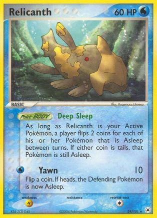 Image of Relicanth 024  - Reverse Holofoil Hidden Legends - Rare