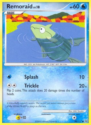 Image of Remoraid 090  - Reverse Holofoil Platinum - Common