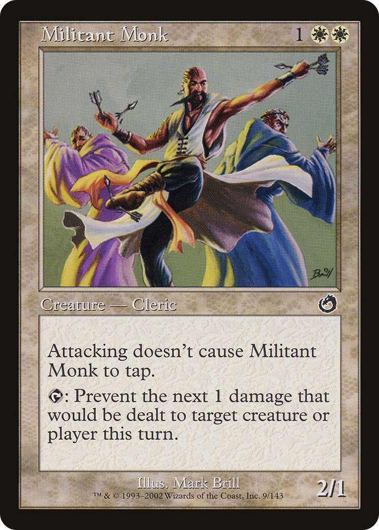 Image of Militant Monk (TOR-009) - Torment Foil