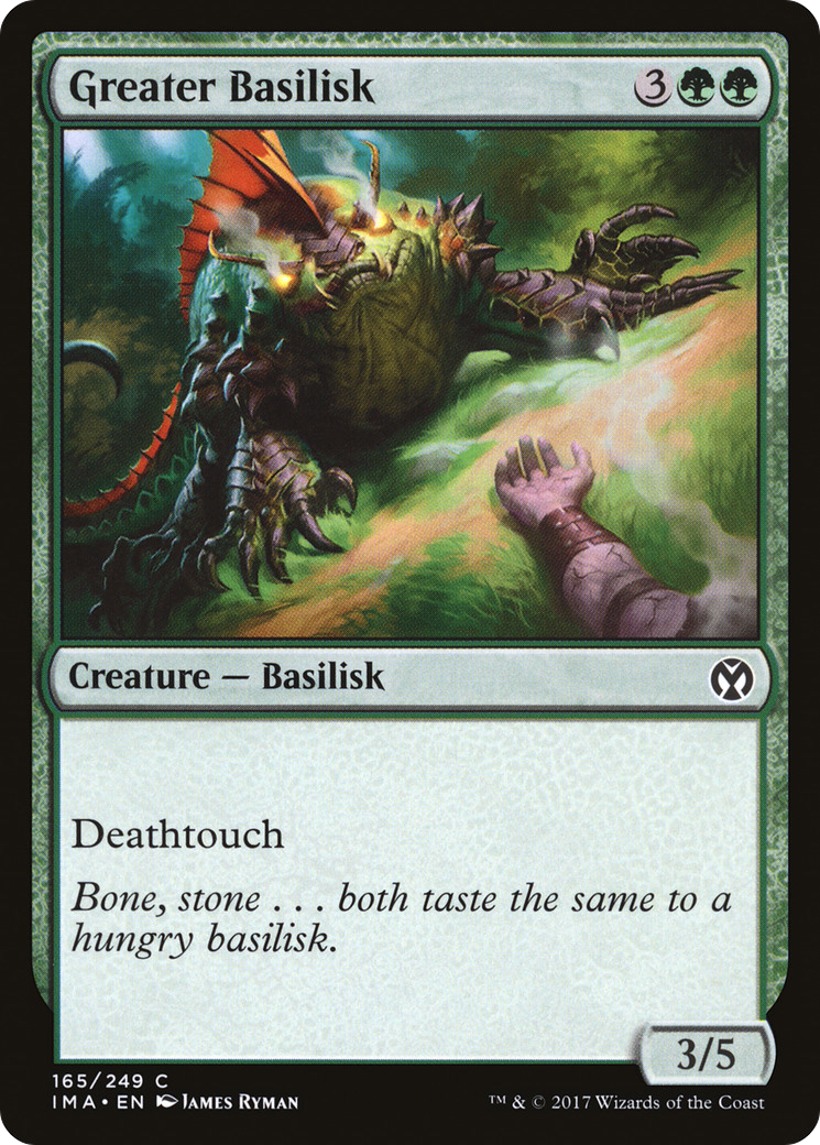 Image of Greater Basilisk (IMA-165) - Iconic Masters Foil