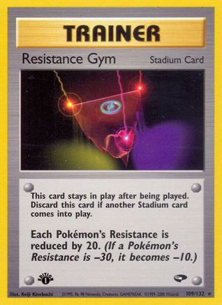 Image of Resistance Gym 109/132  - 1st Edition Gym Challenge - Rare