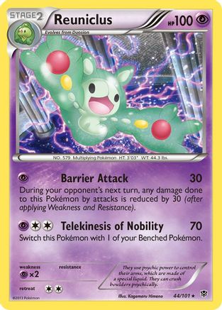 Image of Reuniclus 044  - Reverse Holofoil Plasma Blast - Rare