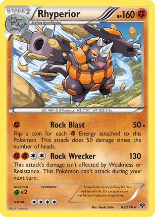 Image of Rhyperior 062  - Holofoil XY Base Set - Holo Rare