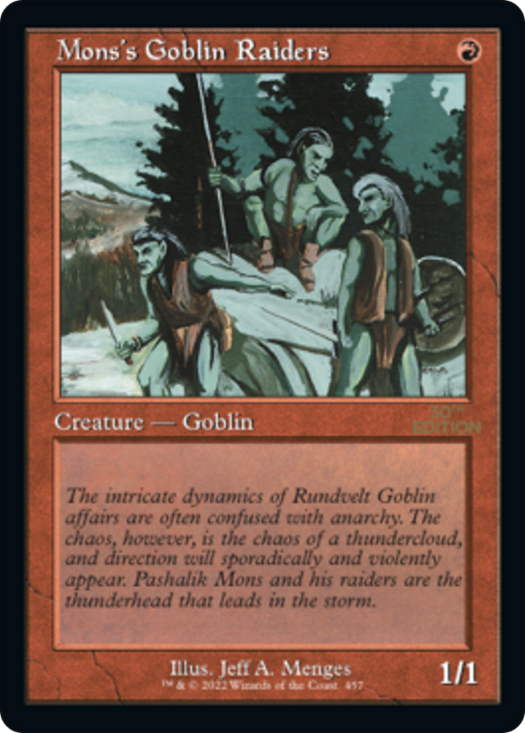 Image of Mons's Goblin Raiders (Retro Frame) (30A-457) - 30th Anniversary Edition