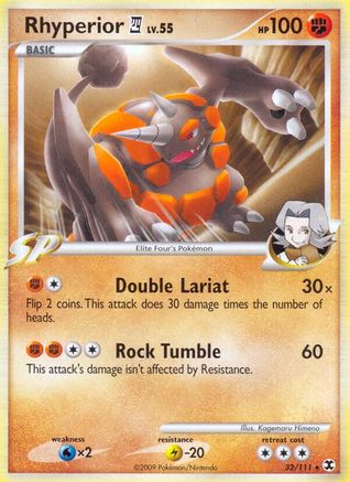 Image of Rhyperior E4 032  Rising Rivals - Rare