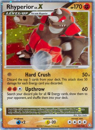 Image of Rhyperior LV.X 145  - Holofoil Legends Awakened - Ultra Rare