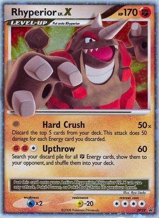 Image of Rhyperior LV.X DP29  - Holofoil Diamond and Pearl Promos - Promo