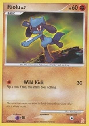 Image of Riolu 006  DP Trainer Kit Manaphy & Lucario - Common