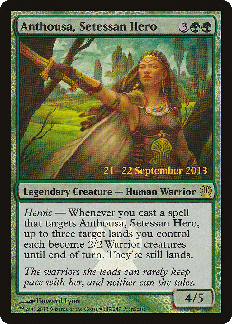 Image of Anthousa, Setessan Hero (PRE-149) - Theros Promos Foil