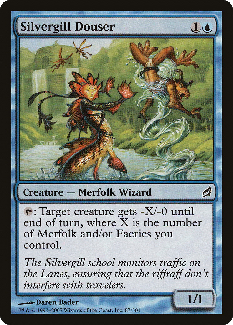 Image of Silvergill Douser (LRW-087) - Lorwyn Foil