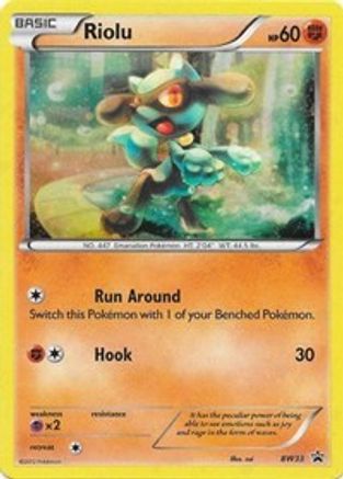 Image of Riolu BW33  - Holofoil Black and White Promos - Promo