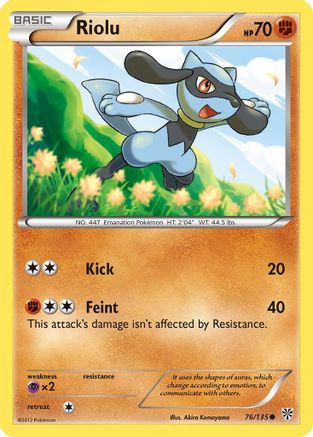 Image of Riolu (76) 076  Plasma Storm - Common