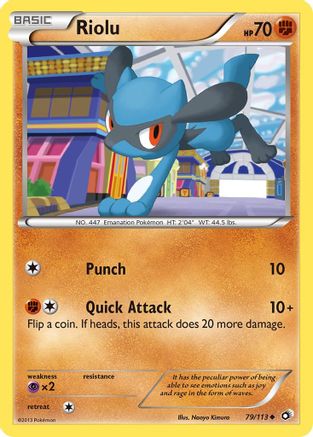Image of Riolu 079  Legendary Treasures - Uncommon