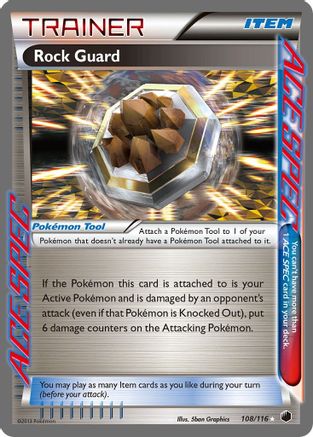 Image of Rock Guard 108  - Holofoil Plasma Freeze - Rare Ace