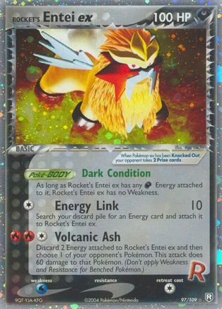 Image of Rocket's Entei ex 097  Team Rocket Returns - Ultra Rare