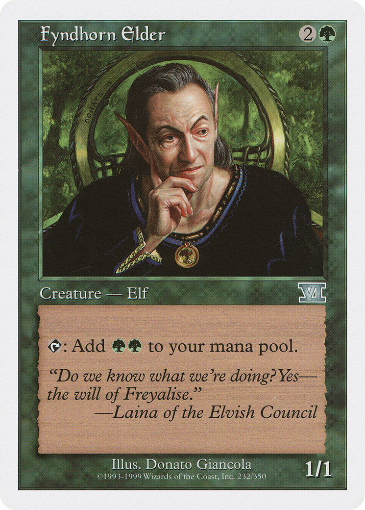 Image of Fyndhorn Elder (6ED-232) - Classic Sixth Edition