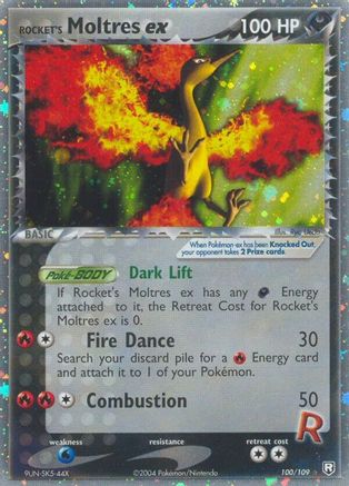 Image of Rocket's Moltres ex 100  Team Rocket Returns - Ultra Rare