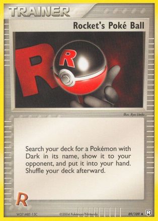 Image of Rocket's Poke Ball 089/109  - Reverse Holofoil Team Rocket Returns - Uncommon