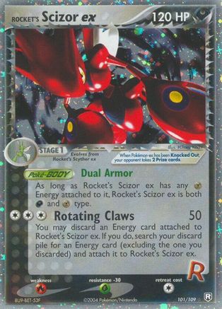Image of Rocket's Scizor ex 101  Team Rocket Returns - Ultra Rare