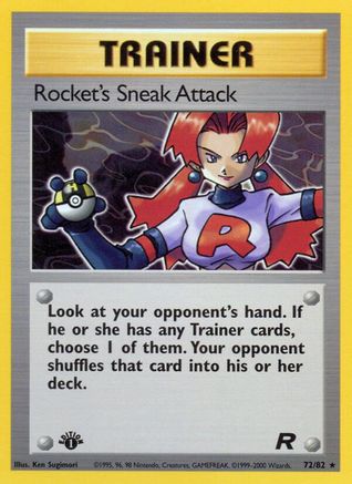 Image of Rocket's Sneak Attack (72) 072/82  - Unlimited Team Rocket - Rare