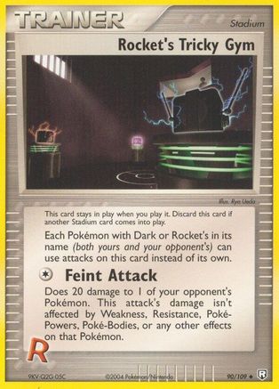 Image of Rocket's Tricky Gym 090  - Reverse Holofoil Team Rocket Returns - Uncommon