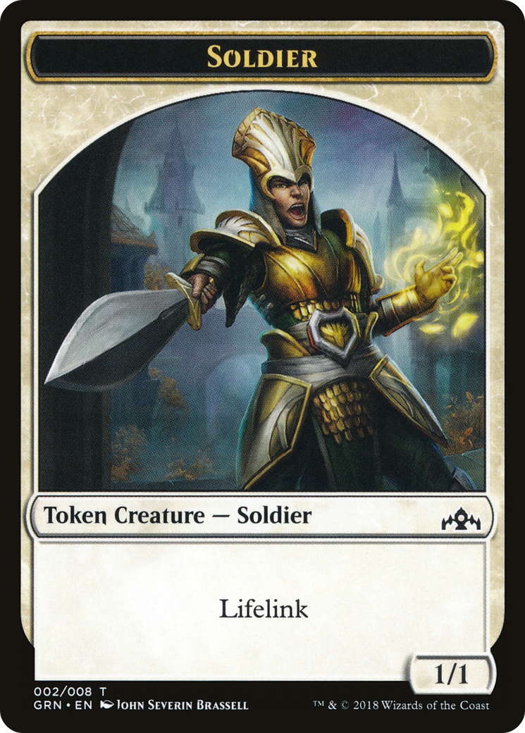 Image of Soldier (002) // Goblin Token (GR1-002) - GRN Guild Kit Tokens